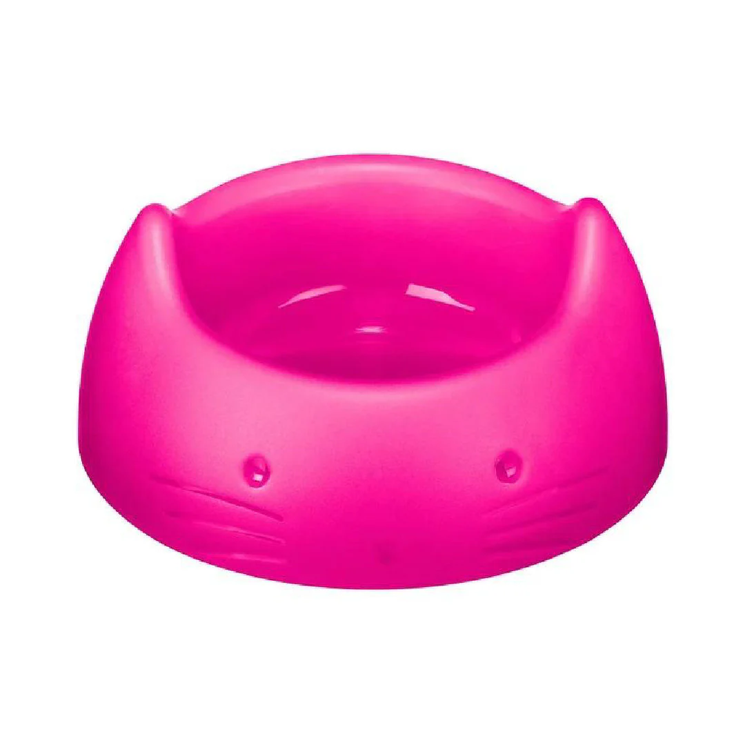 Tazón Comedero Bebedero Rosa para Gatos 200ml
