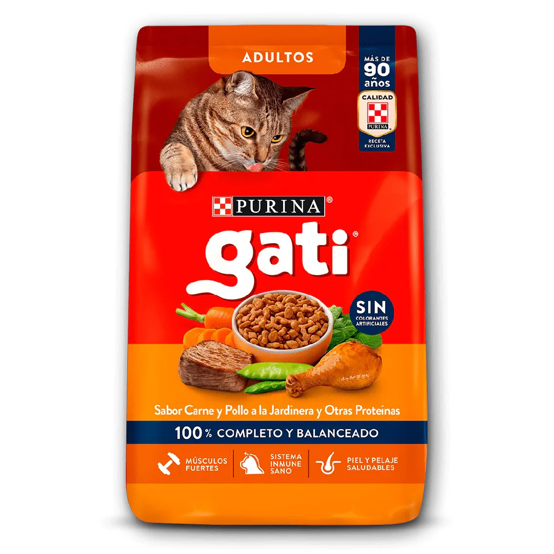 Alimento Gati Adulto Carne y Pollo a la Jardinera