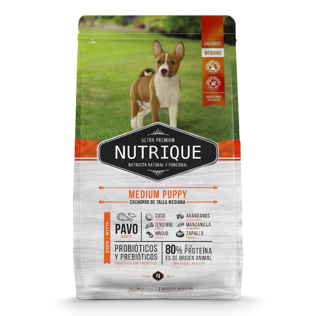 Alimento Nutrique Perro Cachorro Mediano