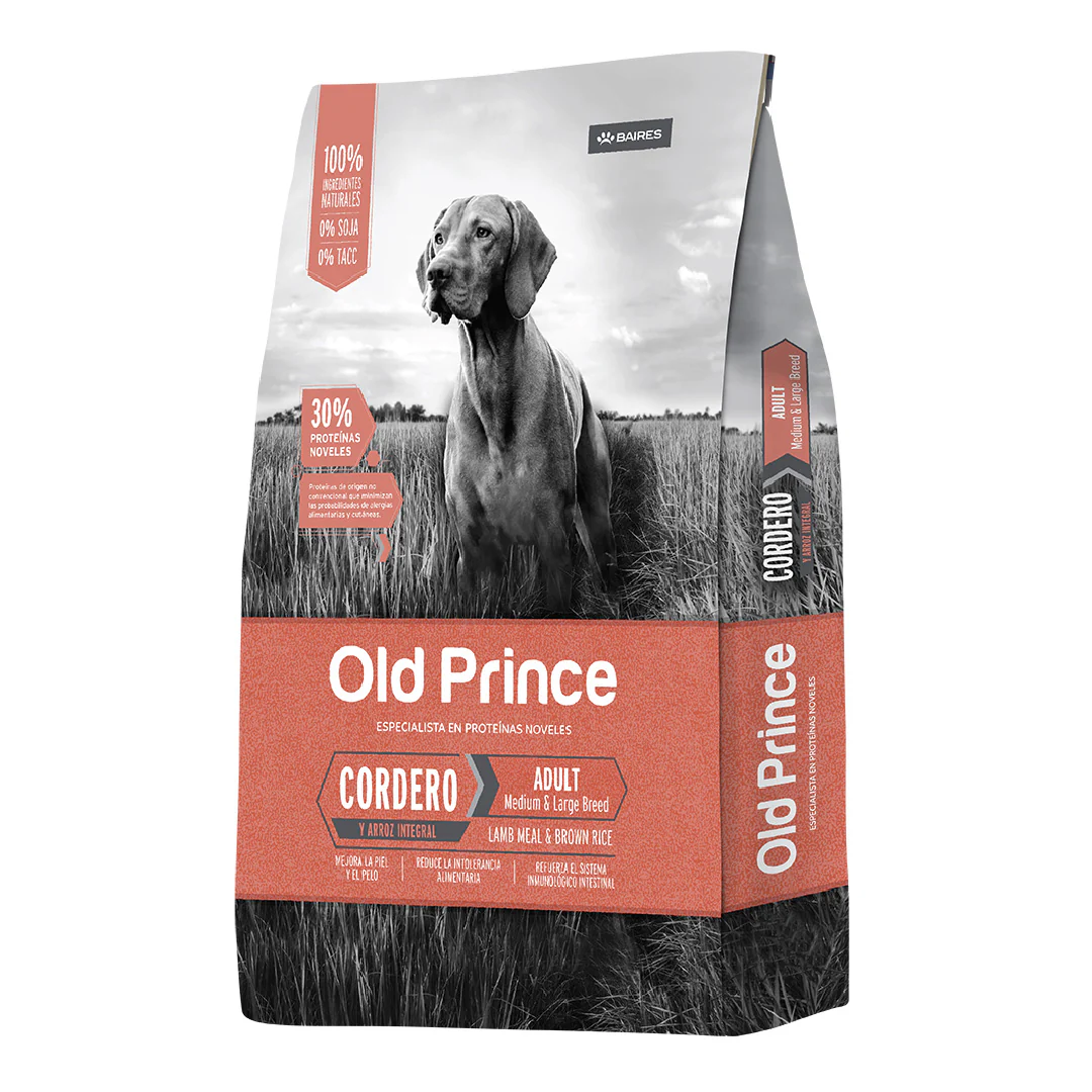 Alimento Old Prince Perro Adulto Mediano y Grande Cordero y Arroz
