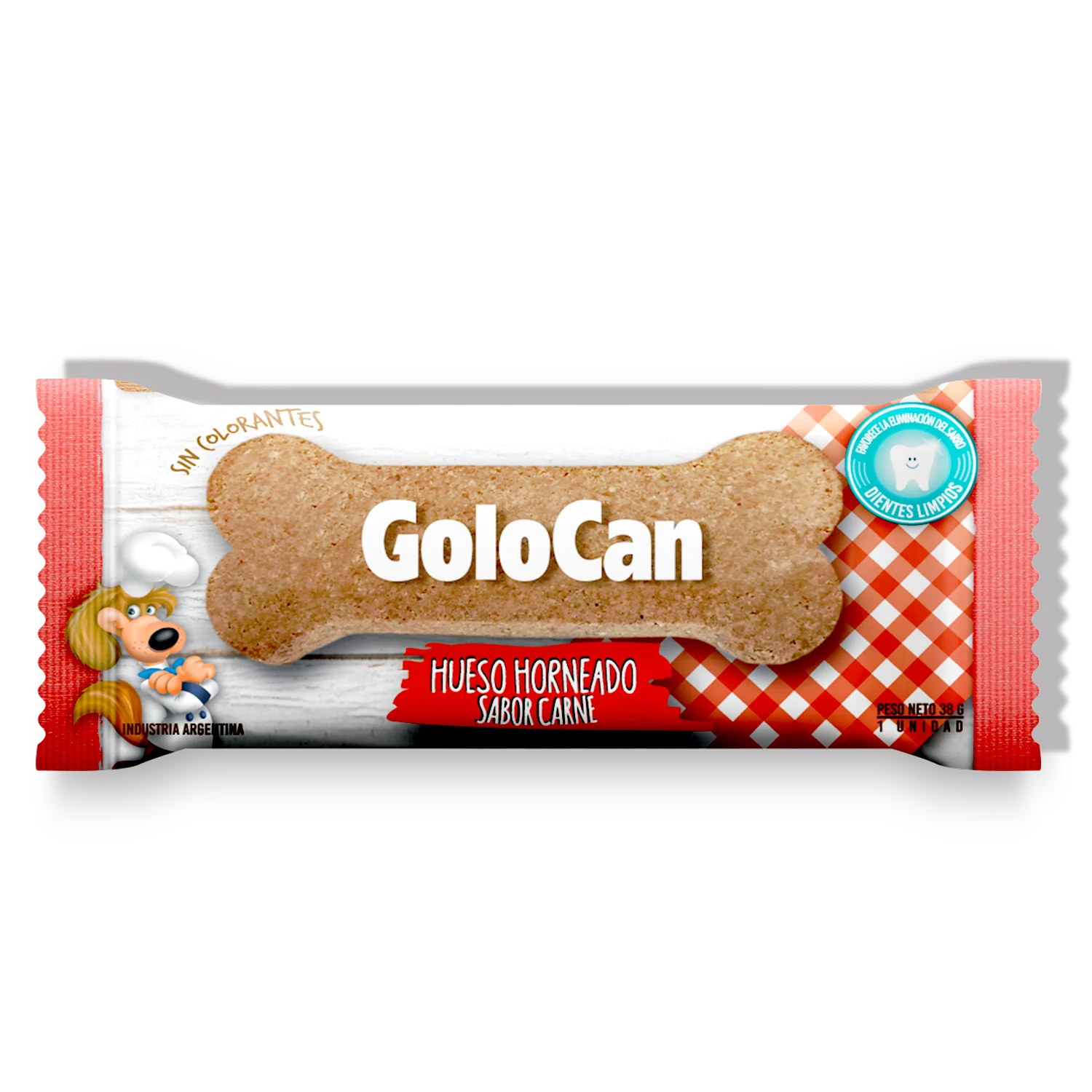 Hueso Horneado Perro Golocan Dientes Limpios Carne