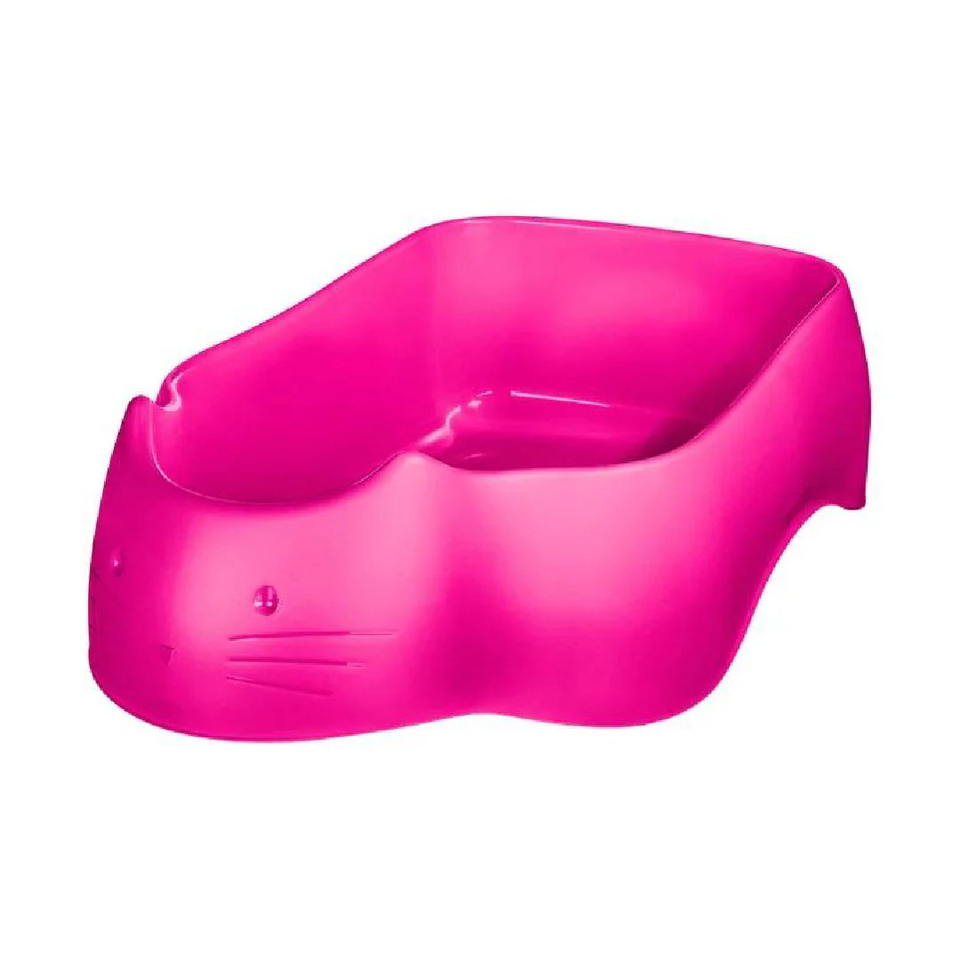Caja de Arena Rosa para Gatos
